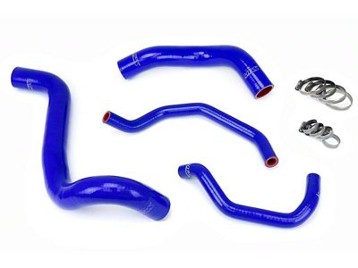 HPS Silicone Radiator and Heater Coolant Hose Kit; Blue (12-14 5.7L Tundra)