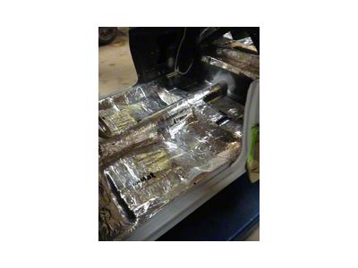 Hushmat Sound Deadening and Insulation Kit; Floor Pan (16-19 Titan XD King Cab)