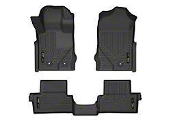 Husky Liners WeatherBeater Front and Second Seat Floor Liners; Black (21-22 Bronco 2-Door)