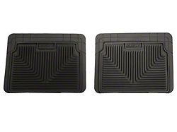 Husky Liners Heavy Duty Second Seat Floor Mats; Black (84-01 Jeep Cherokee XJ)