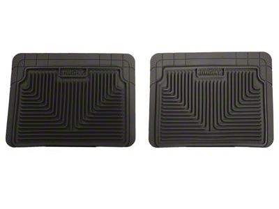 Husky Liners Heavy Duty Second Seat Floor Mats; Black (84-01 Jeep Cherokee XJ)