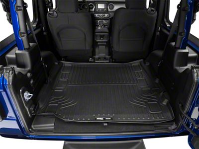 Husky Liners WeatherBeater Cargo Liner; Black (18-25 Jeep Wrangler JL 2-Door)