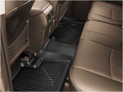 Husky Liners WeatherBeater Second Seat Floor Liners; Black (25-26 4Runner)