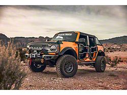 Husky Liners Aeroskin II Hood Protector; Matte Black (21-25 Bronco, Excluding Raptor)