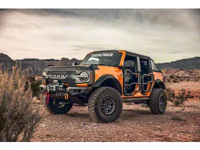 Husky Liners Aeroskin II Hood Protector; Matte Black (21-25 Bronco, Excluding Raptor)