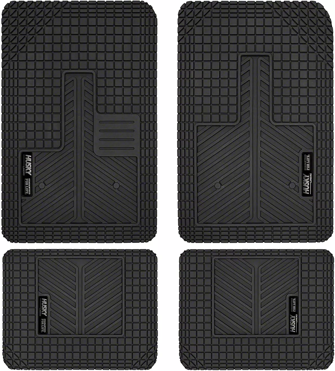 Husky Liners Jeep Grand Cherokee UniFit AllWeather Front and Rear Floor Mats; Black 51502