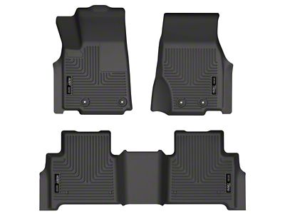 Husky Liners WeatherBeater Front and Second Seat Floor Liners; Black (22-25 Jeep Grand Cherokee WL)