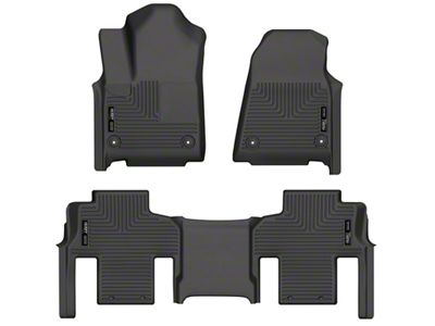 Husky Liners WeatherBeater Front and Second Seat Floor Liners; Footwell Coverage; Black (2023 Jeep Grand Cherokee WL)