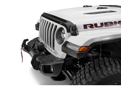Husky Liners Aeroskin II Hood Protector; Matte Black (18-25 Jeep Wrangler JL, Excluding 4xe & Rubicon 392)