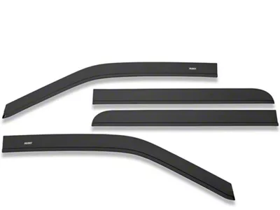 Husky Liners Low Profile Ventvisor Window Deflectors; Front and Rear; Smoke (07-18 Jeep Wrangler JK 4-Door)