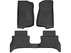 Husky Liners WeatherBeater Front and Second Seat Floor Liners; Black (18-26 Jeep Wrangler JL 2-Door)