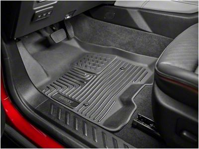 Husky Liners WeatherBeater Front and Second Seat Floor Liners; Black (24-26 Tacoma Double Cab w/ Automatic Transmission, Excluding Hybrid)