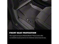 Husky Liners WeatherBeater Second Seat Floor Liner; Black (24-25 Tacoma Double Cab, Excluding Hybrid)
