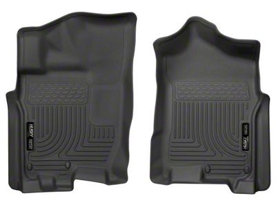 Husky Liners WeatherBeater Front Floor Liners; Black (16-24 Titan XD King Cab, Crew Cab)