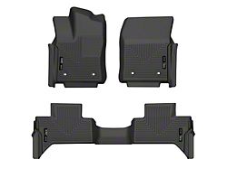 Husky Liners WeatherBeater Front and Second Seat Floor Liners; Black (22-25 Tundra Double Cab)