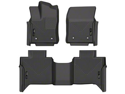 Husky Liners WeatherBeater Front and Second Seat Floor Liners; Black (22-24 Tundra CrewMax)