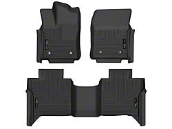 Husky Liners X-Act Contour Front and Second Seat Floor Liner; Black (22-25 Tundra CrewMax)