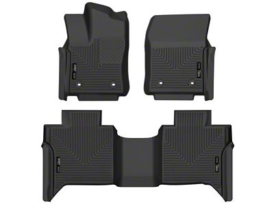 Husky Liners X-Act Contour Front and Second Seat Floor Liner; Black (22-25 Tundra CrewMax)