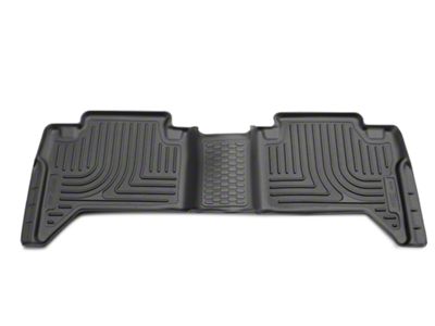 Husky Liners WeatherBeater Second Seat Floor Liner; Black (16-23 Tacoma Double Cab)