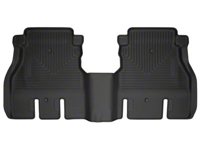 Husky Liners WeatherBeater Second Seat Floor Liner; Black (18-25 Jeep Wrangler JL 4-Door, Excluding 4xe)