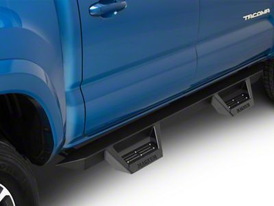 CYC Engineering RT Drop Side Step Bars; Black Textured (05-23 Tacoma Double Cab)