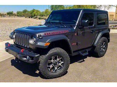 CYC Engineering RT Drop Side Step Bars; Black Textured (18-25 Jeep Wrangler JL 2-Door)