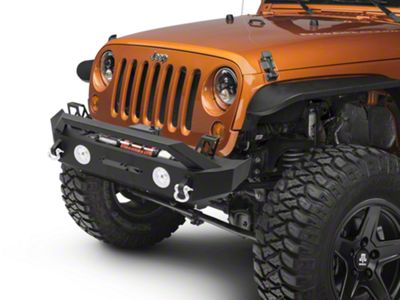 CYC Engineering RT Stubby Winch Front Bumper; Black Textured (07-18 Jeep Wrangler JK)