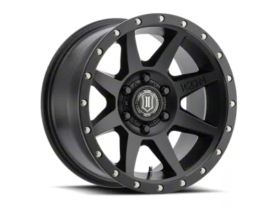 ICON Alloys Rebound Satin Black 6-Lug Wheel; 17x8.5; 0mm Offset (03-09 4Runner)