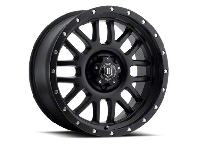 ICON Alloys Alpha Satin Black 5-Lug Wheel; 20x9; 16mm Offset (07-13 Tundra)
