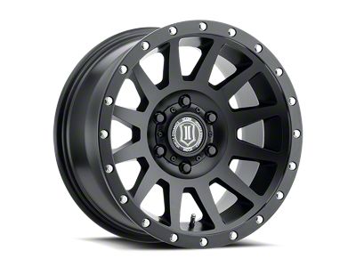 ICON Alloys Compression Satin Black 6-Lug Wheel; 17x8.5; 25mm Offset (24-25 Tacoma)