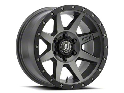 ICON Alloys Rebound Titanium 6-Lug Wheel; 18x9; 25mm Offset (24-25 Tacoma)
