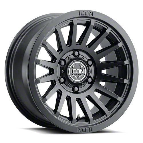 ICON Alloys Tacoma Recon SLX Satin Black 6-Lug Wheel; 17x8.5; 25mm ...