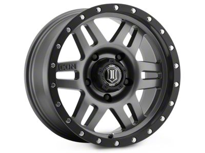 ICON Alloys Six Speed Gunmetal 6-Lug Wheel; 17x8.5; 0mm Offset (24-25 Tacoma)