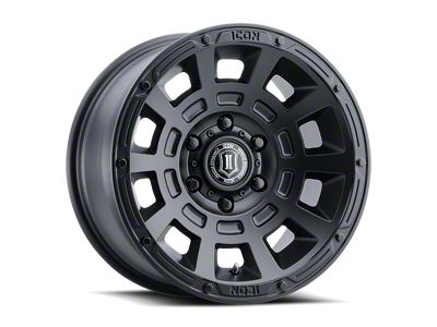 ICON Alloys Thrust Satin Black 6-Lug Wheel; 17x8.5; 25mm Offset (24-25 Tacoma)