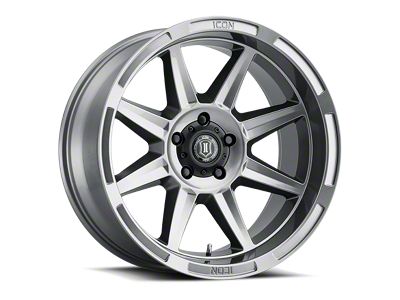 ICON Alloys Bandit Gunmetal 6-Lug Wheel; 20x10; -24mm Offset (25-26 4Runner)