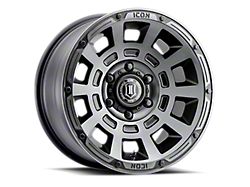 ICON Alloys Thrust Smoked Satin Black 6-Lug Wheel; 17x8.5; 25mm Offset (25-26 4Runner)