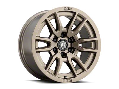 ICON Alloys Vector 6 Bronze 6-Lug Wheel; 17x8.5; 0mm Offset (25-26 4Runner)