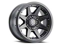 ICON Alloys Rebound Pro Satin Black Wheel; 17x8.5; -6mm Offset (20-25 Jeep Gladiator JT)