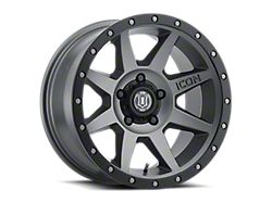 ICON Alloys Rebound Titanium Wheel; 17x8.5; -6mm Offset (20-25 Jeep Gladiator JT)