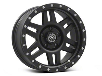 ICON Alloys Six Speed Satin Black Wheel; 17x8.5; -6mm Offset (99-04 Jeep Grand Cherokee WJ)