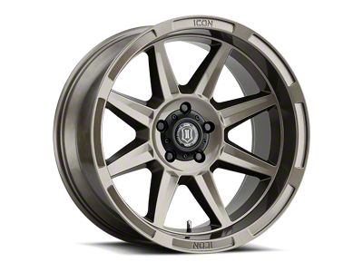 ICON Alloys Bandit Gloss Bronze Wheel; 20x10; -24mm Offset (18-25 Jeep Wrangler JL)