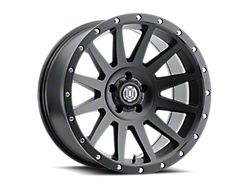 ICON Alloys Compression Satin Black Wheel; 17x8.5; -6mm Offset (07-18 Jeep Wrangler JK)