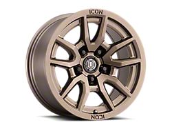 ICON Alloys Vector 5 Bronze Wheel; 17x8.5; -6mm Offset (18-26 Jeep Wrangler JL)