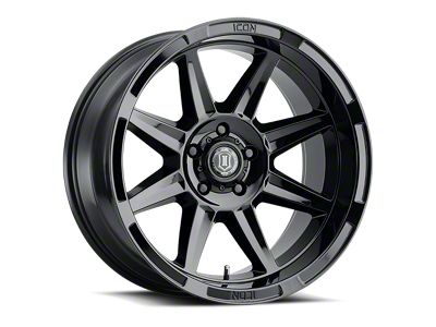 ICON Alloys Bandit Gloss Black 6-Lug Wheel; 20x10; -24mm Offset (17-24 Titan)