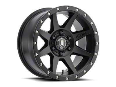ICON Alloys Rebound Satin Black 6-Lug Wheel; 17x8.5; 0mm Offset (22-25 Tundra)
