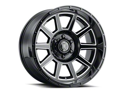 ICON Alloys Recoil Gloss Black Milled 6-Lug Wheel; 20x10; -24mm Offset (22-25 Tundra)