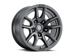 ICON Alloys Vector 5 Satin Black 5-Lug Wheel; 17x8.5; 25mm Offset (14-21 Tundra)