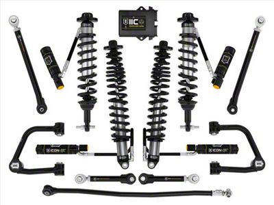 ICON Vehicle Dynamics 3 to 4-Inch Suspension Lift System with Tubular Upper Control Arms; Stage 8 (21-25 Bronco w/o Sasquatch Package, Excluding Raptor)