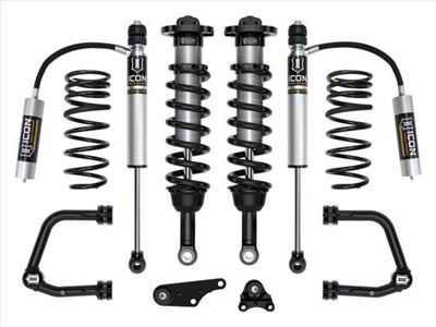 ICON Vehicle Dynamics 1.25 to 3-Inch Suspension Lift System with Tubular Upper Control Arms and Triple Rate Rear Springs; Stage 3 (24-25 4WD Tacoma, Excluding Limited, Trailhunter & TRD Pro)