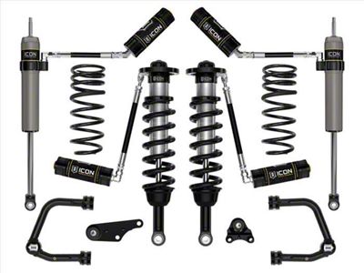 ICON Vehicle Dynamics 1.25 to 3-Inch Suspension Lift System with Tubular Upper Control Arms and Triple Rate Rear Springs; Stage 4 (24-25 4WD Tacoma, Excluding Limited, Trailhunter & TRD Pro)